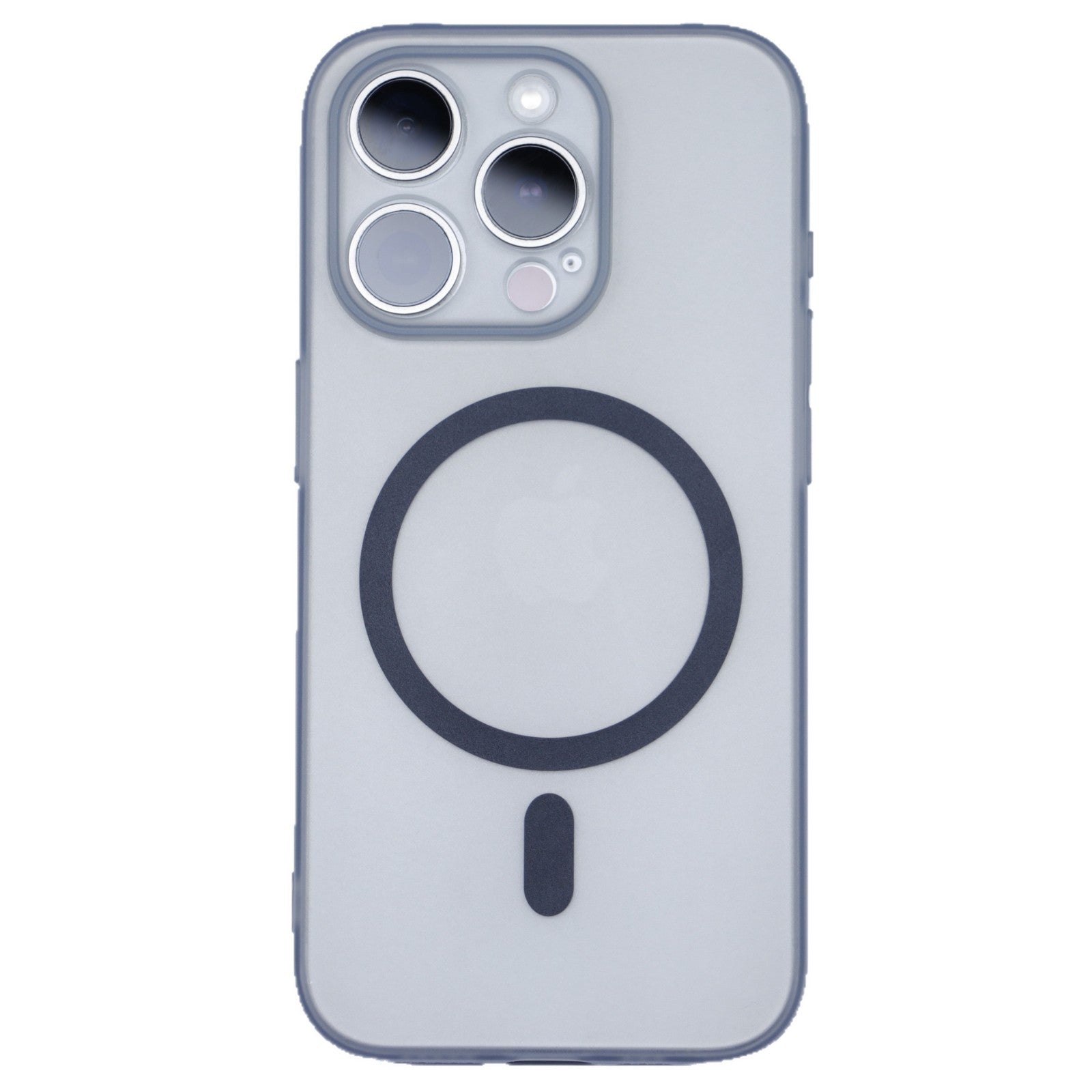 Applicable to Apple 16 series mobile phone case magnetic suction 15promax simple translucent black matte anti-drop protective cover