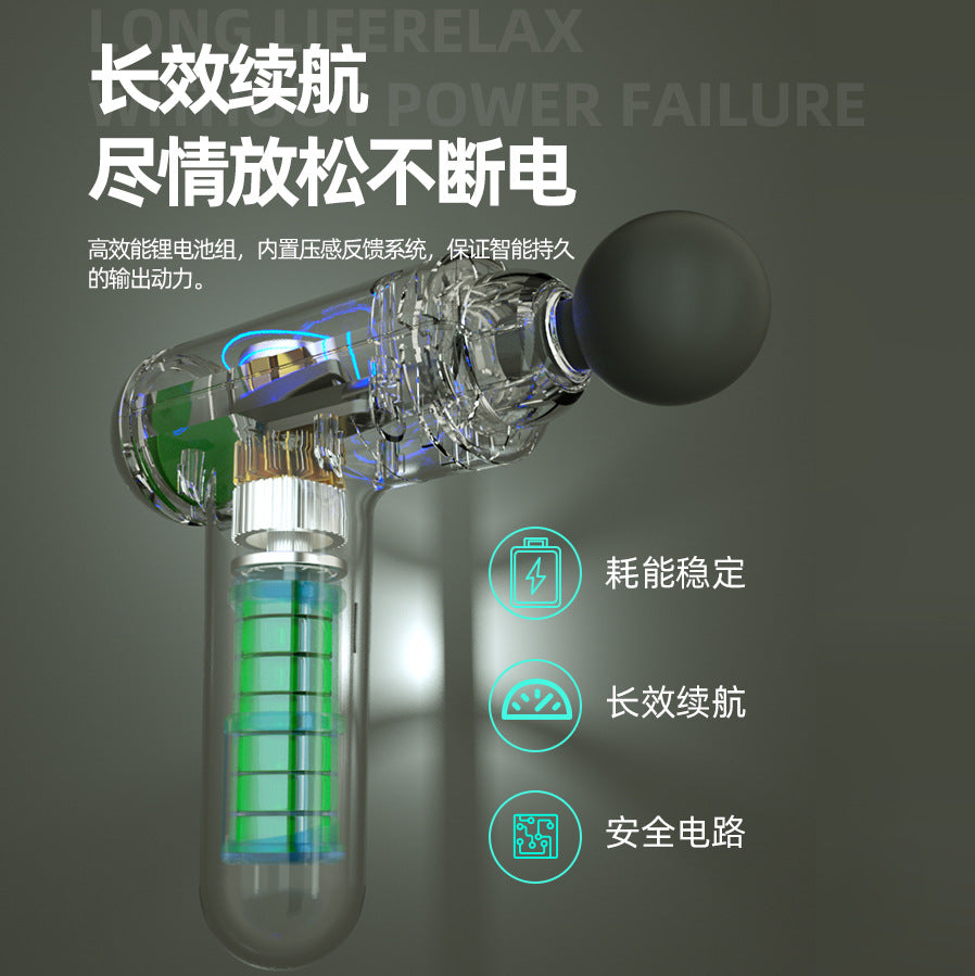 Fascia gun cross-border mini massage gun muscle relaxation massager electric cross-border Amazon fascia grab factory