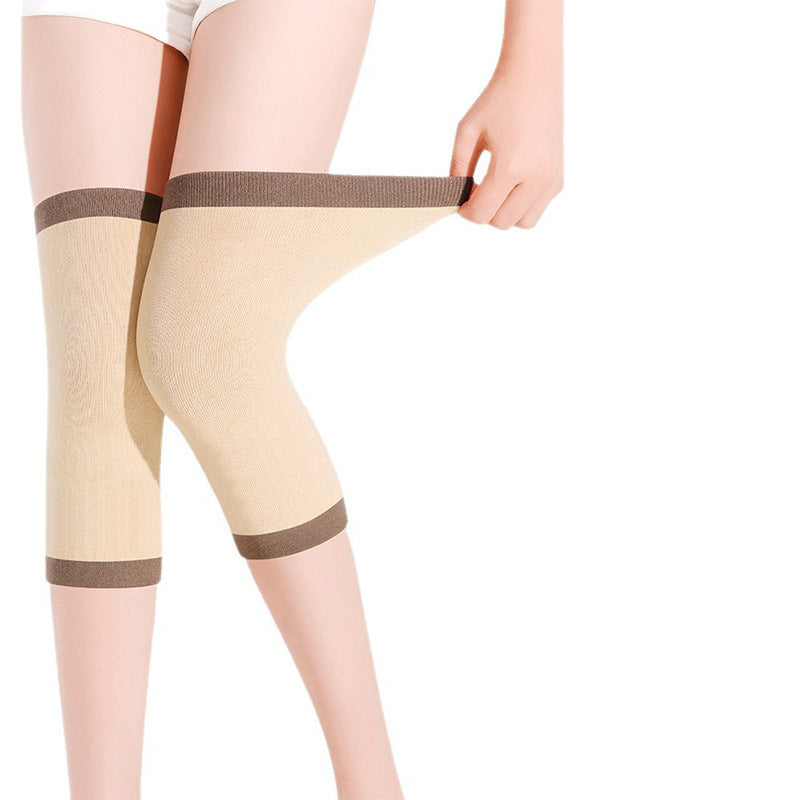 Wormwood knee protection, self-heating, warm, cold-proof and non-slip old cold legs, men's and women's joints, autumn and winter elderly long tube cover