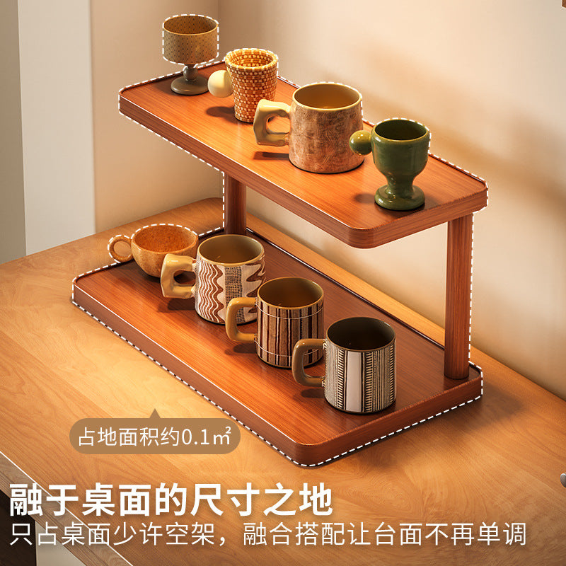 Desktop rack, cup storage shelf, dining table, countertop station, water cup, coffee cup, tea set, table small cup holder