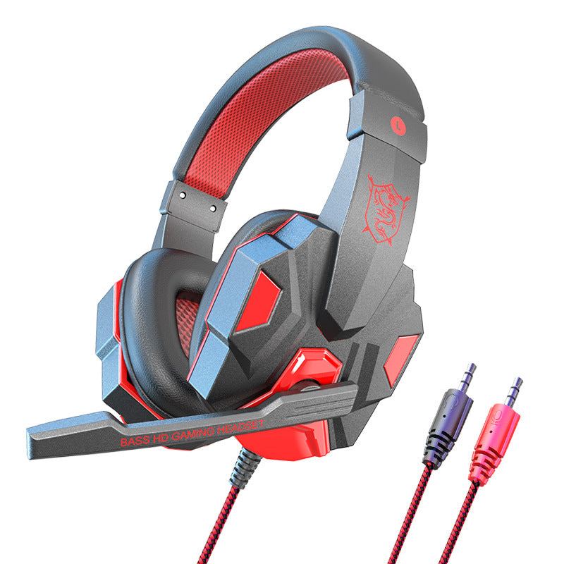 Cross-border dedicated ear + wired laptop special headset game e-sports headset factory wholesale