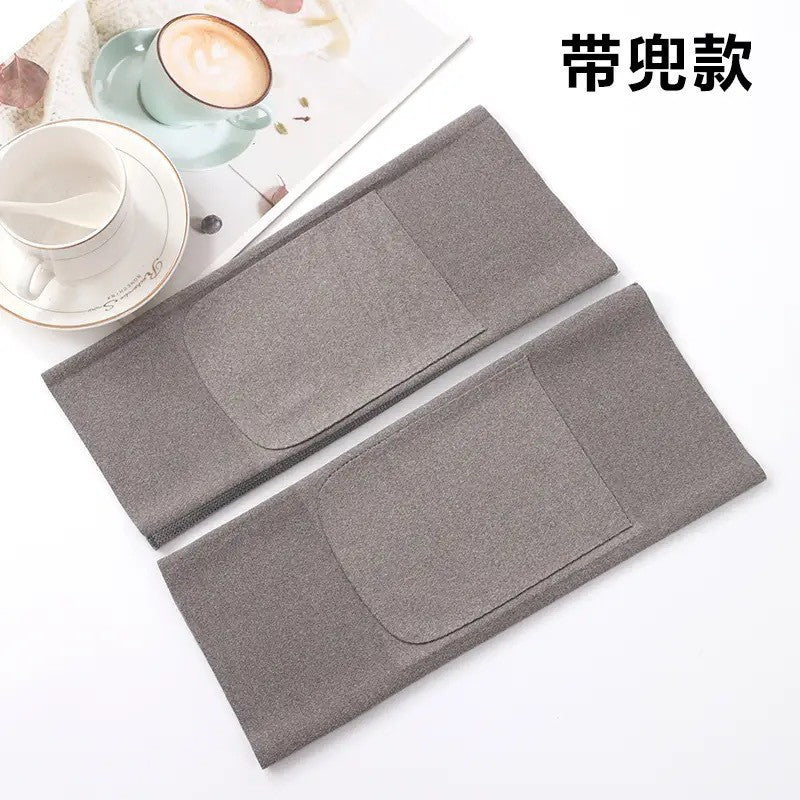 German velvet pocket knee protection men and women joints old cold legs old people cold electric car leg protection legs autumn and winter