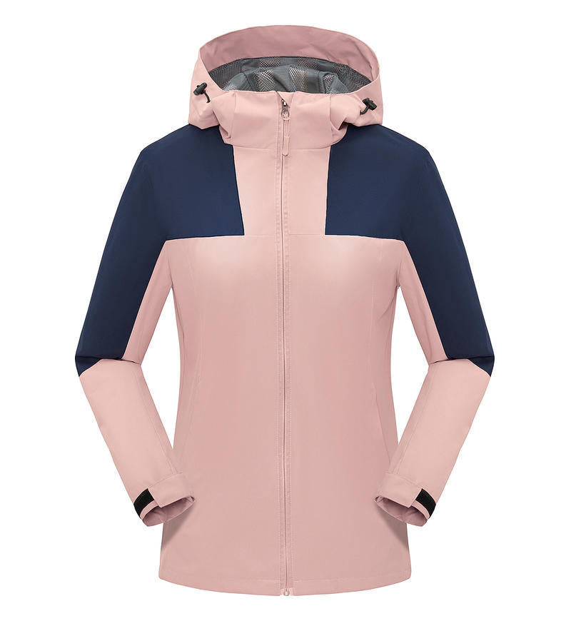 Jacket custom embroidery printed logo outdoor windproof waterproof autumn and winter stand-up collar sportswear group work clothes