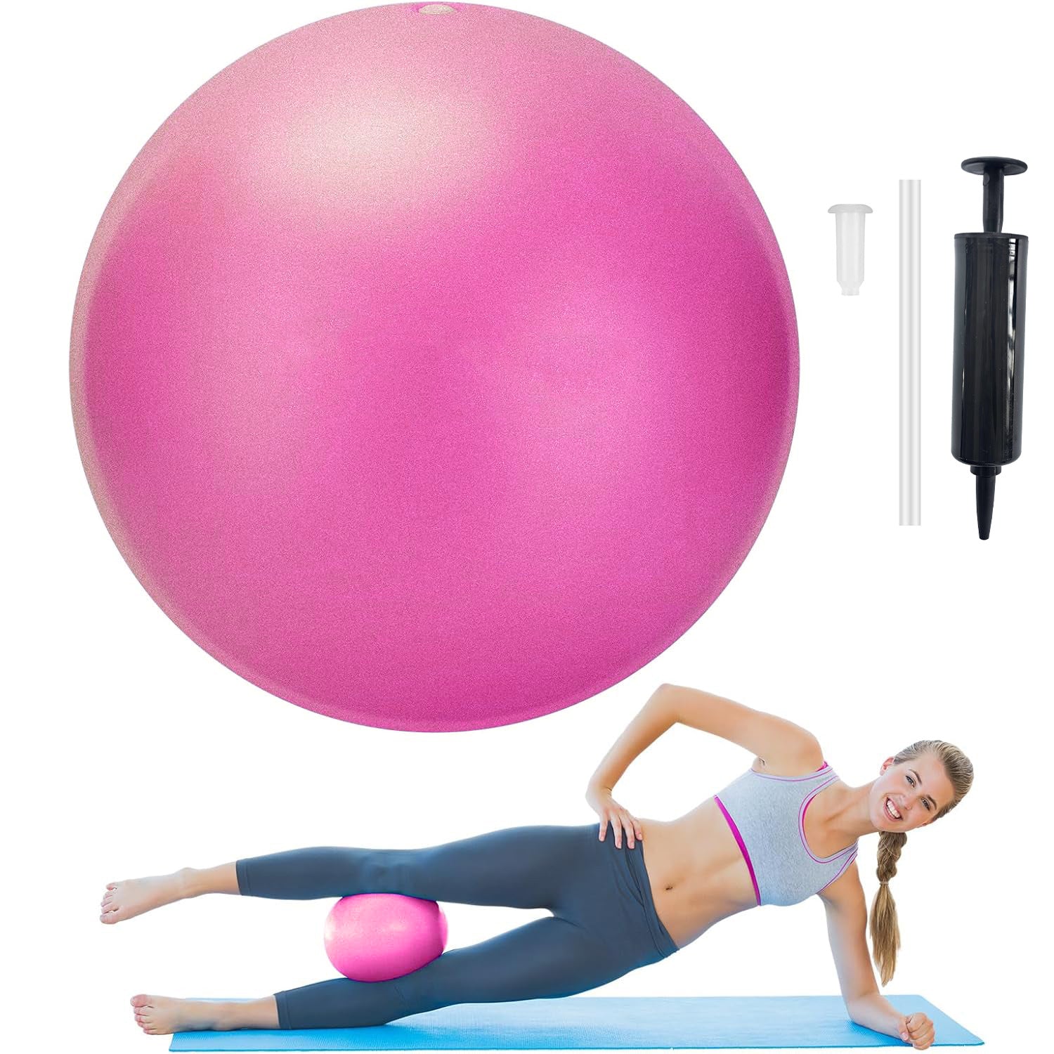 Yoga pelvic floor muscle ball 25cm Pilates ball, pregnant women pelvic floor muscle exercise postpartum recovery training fitness ball