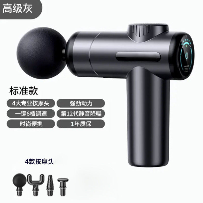 Cross-border fascia gun Amazon electric muscle relaxation massager household charging massage gun factory wholesale