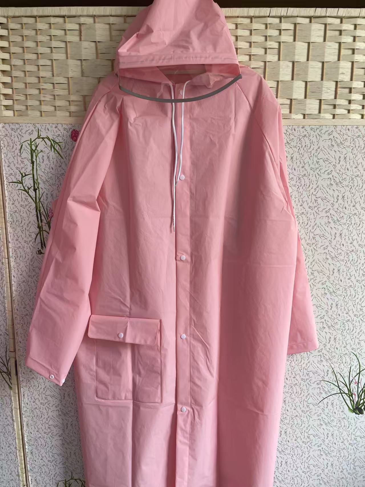 Spot travel mountaineering non-disposable raincoat full body thickened waterproof and rainstorm proof portable eva raincoat