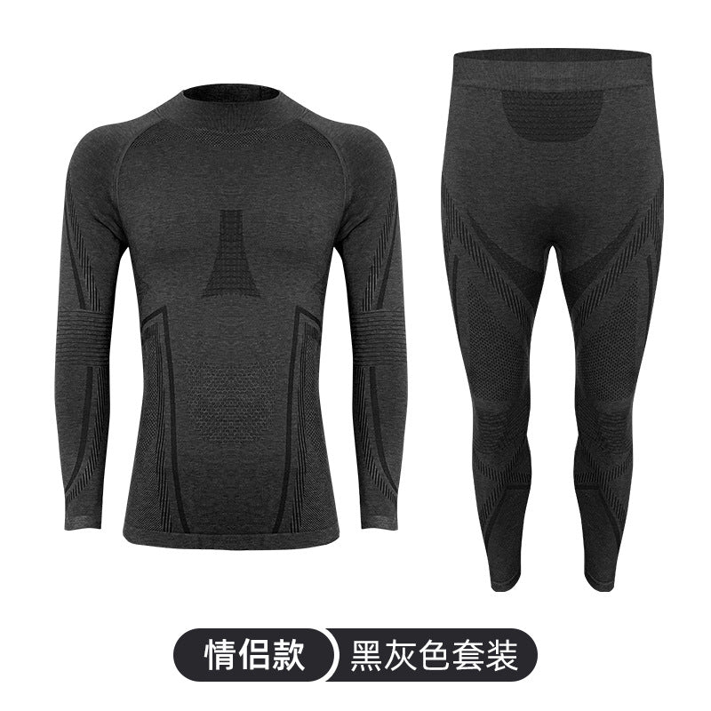 Outdoor mountaineering merino wool quick-drying underwear set men's and women's perspiration breathable sports function ski quick-drying clothes