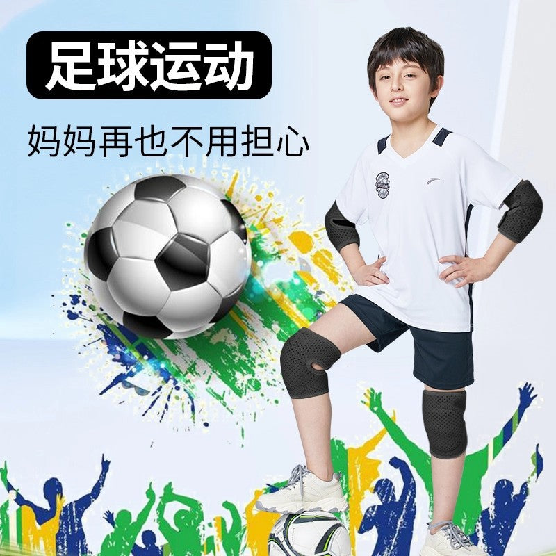 Children's Riding Knee Pads Sports Anti-Drop Elbow Pads Wrist Set Dancing Dance Protectors Winter Knee Cover Women