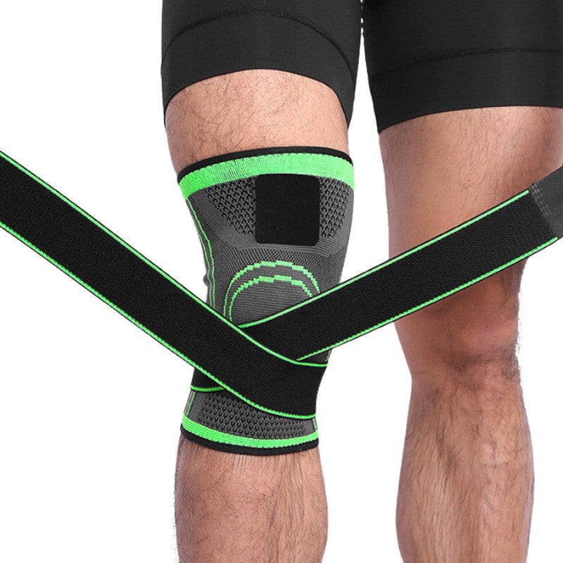 Cross-border knitting sports knee pads basketball running high elastic basketball running stable joint patella nylon protective gear