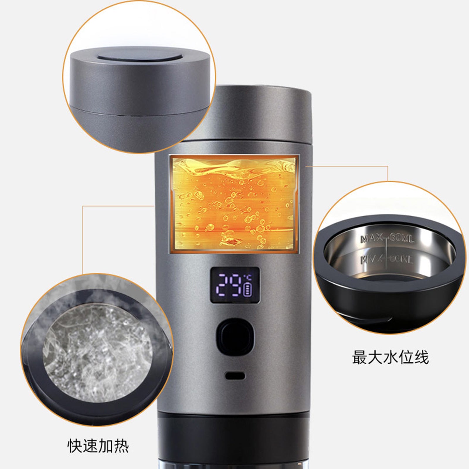 Cross-border Portable Capsule Coffee Machine 3-in-1 Rechargeable High Voltage Portable Coffee Machine Espresso Heating Brigade