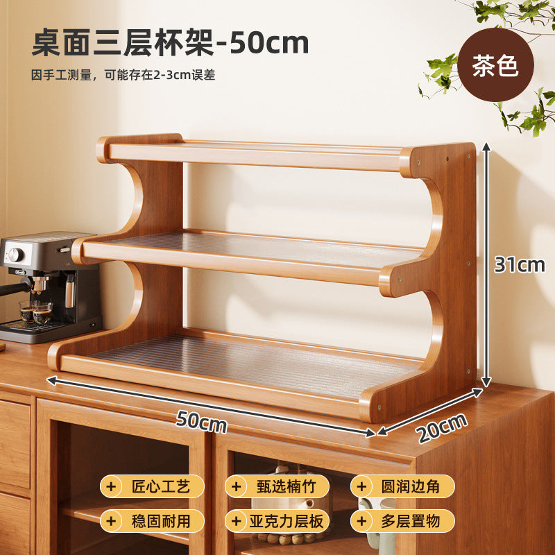 Desktop Shelving Multi-layer Storage Shelf Bookshelf Kitchen Supplies Office Household Cup Holder Home Goods Storage Shelf