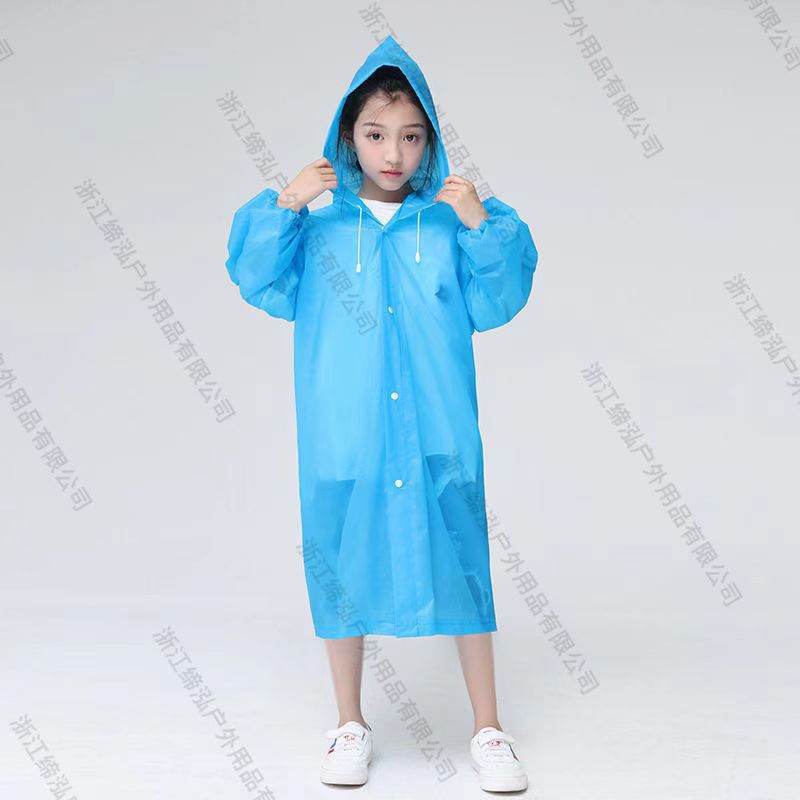 Emperor Walker Children's Raincoat Outdoor Fashion EVA Raincoat Travel School Poncho Portable Schoolboy Raincoat
