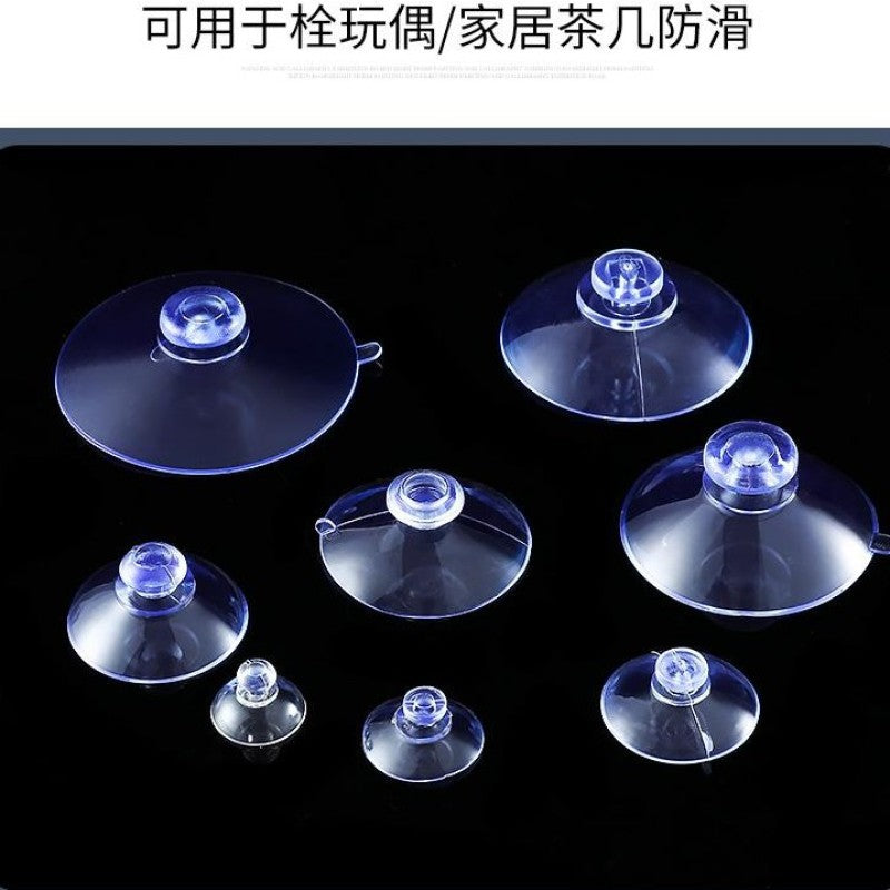 Suction cup holder, transparent glass, small suction cup, tile wall hanging, strong hook, car load home daily use set