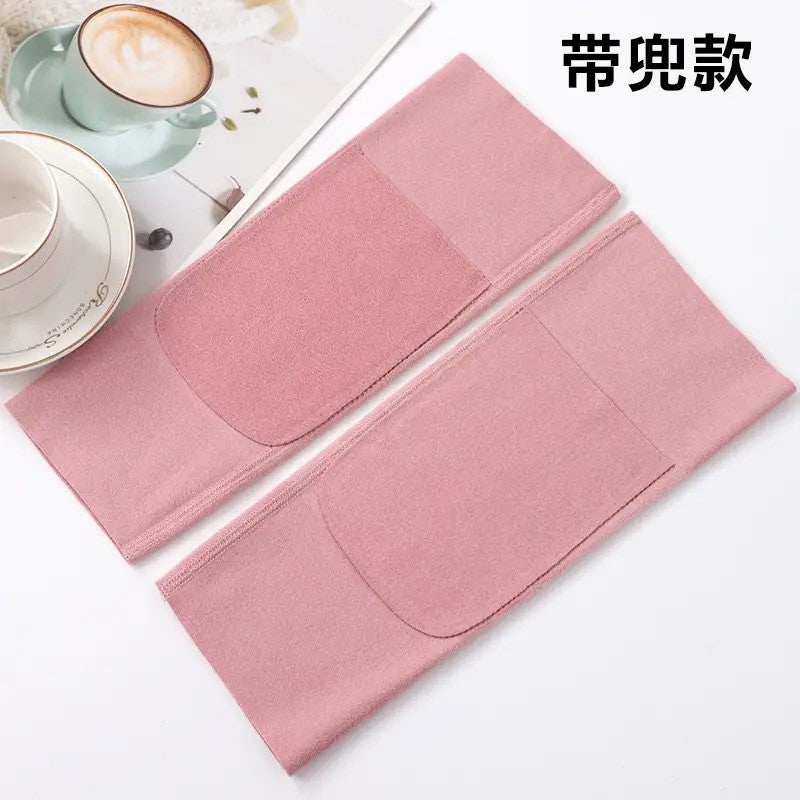 German velvet pocket knee protection men and women joints old cold legs old people cold electric car leg protection legs autumn and winter