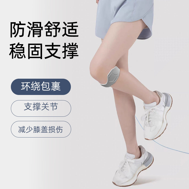Sports silicone patella strap protective knee anti-skid and anti-drop men's and women's fitness meniscus knee cover protective gear wholesale
