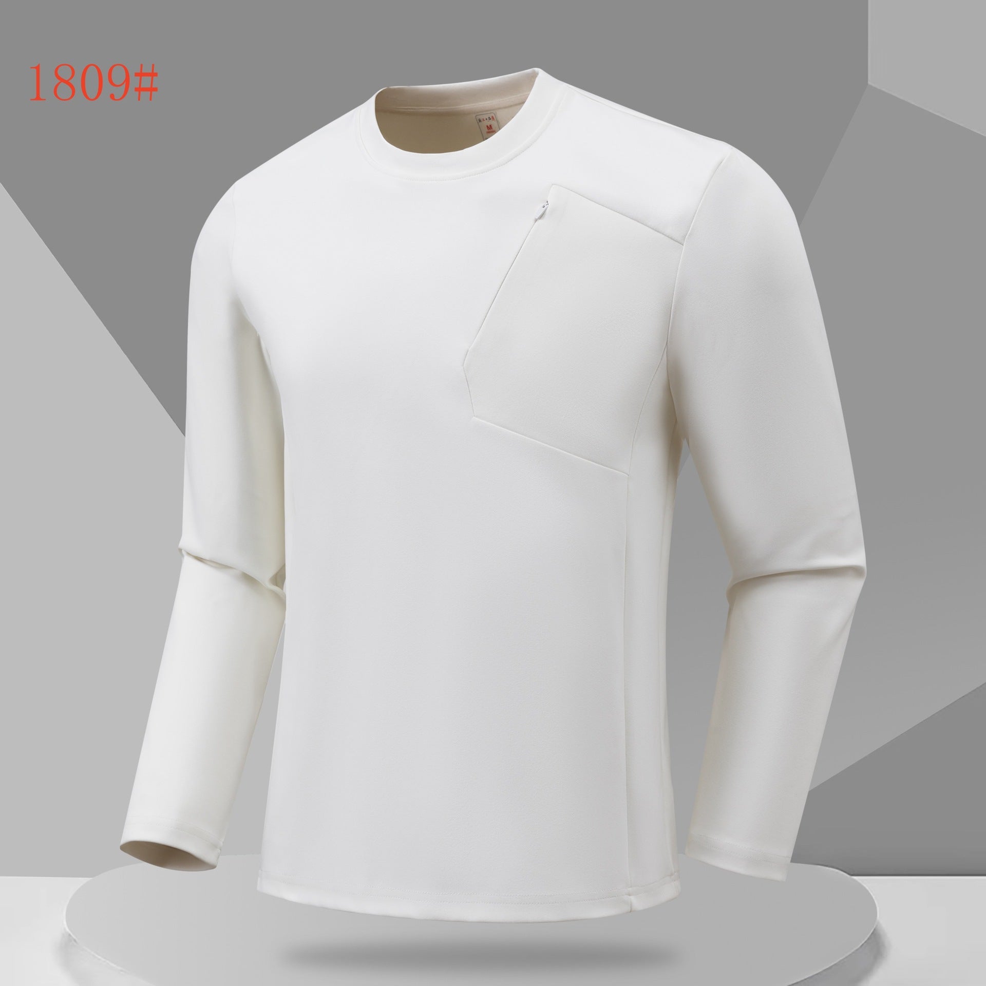 Outdoor running fitness sportswear moisture-absorbing quick-drying bottoming top men's and women's casual slim-fit crew neck long-sleeved t-shirt