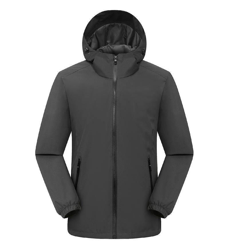 Jacket custom embroidery printed logo outdoor windproof waterproof autumn and winter stand-up collar sportswear group work clothes