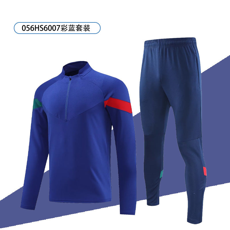 Autumn and winter training clothes jacket men's and women's long-sleeved football sports appearance clothes set custom LOGO quick-drying fitness clothes