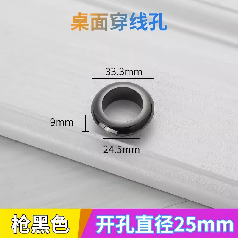 Computer Desktop Desk Threading Hole Cover Desk Face Hole Threading Wire Box Opening Hole Cover Round Decorative Ring