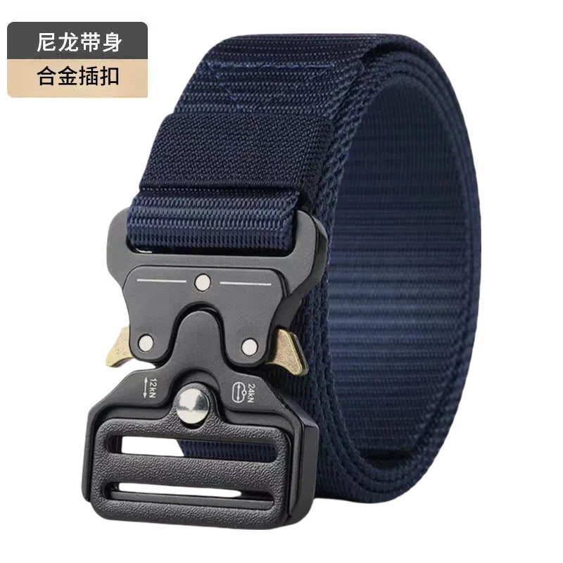 Cobra Tactical Plastic Buckle Belt Outdoor Casual Tooling Training Belt Imitation Nylon Braided Belt
