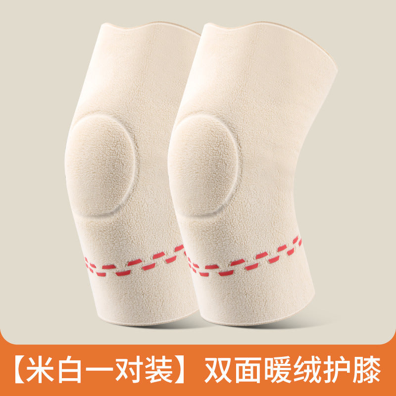 Double-sided velvet knee protection for men and women, warm joints, non-sliding, non-slip, four-season fever, cold legs, and cold protection for the elderly
