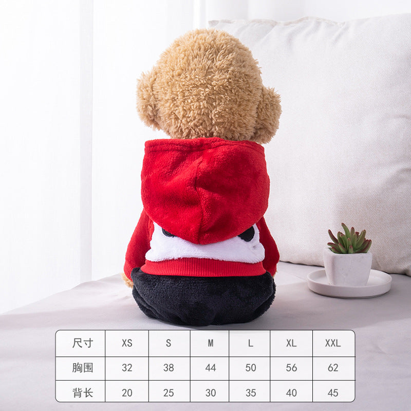 Pet clothes transformation clothes coral fleece autumn and winter dinosaur four-legged dog winter clothes cat pet clothing wholesale