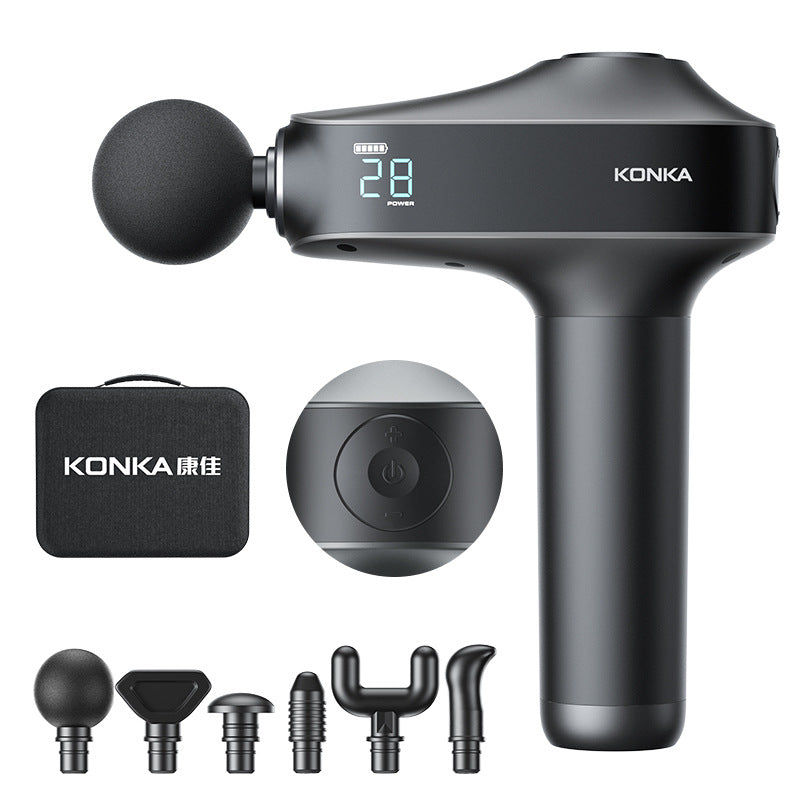 Amazon cross-border fascia gun supply 2500mAh blow electric massage gun deep tissue muscle massager