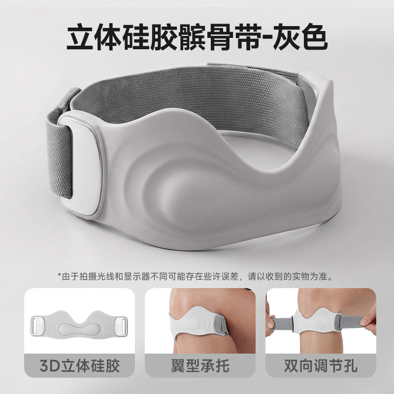 Cross-border upgrade silicone patella strap sports knee pads professional grade running shock absorption fixed meniscus patella protective strap
