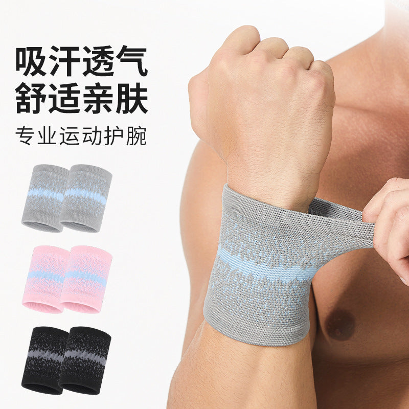 Sports Pressurized Bracer Wrist Anti-Sprain Fitness Sheath Men's and Women's Tennis Badminton Basketball Sweat Wrist Cover