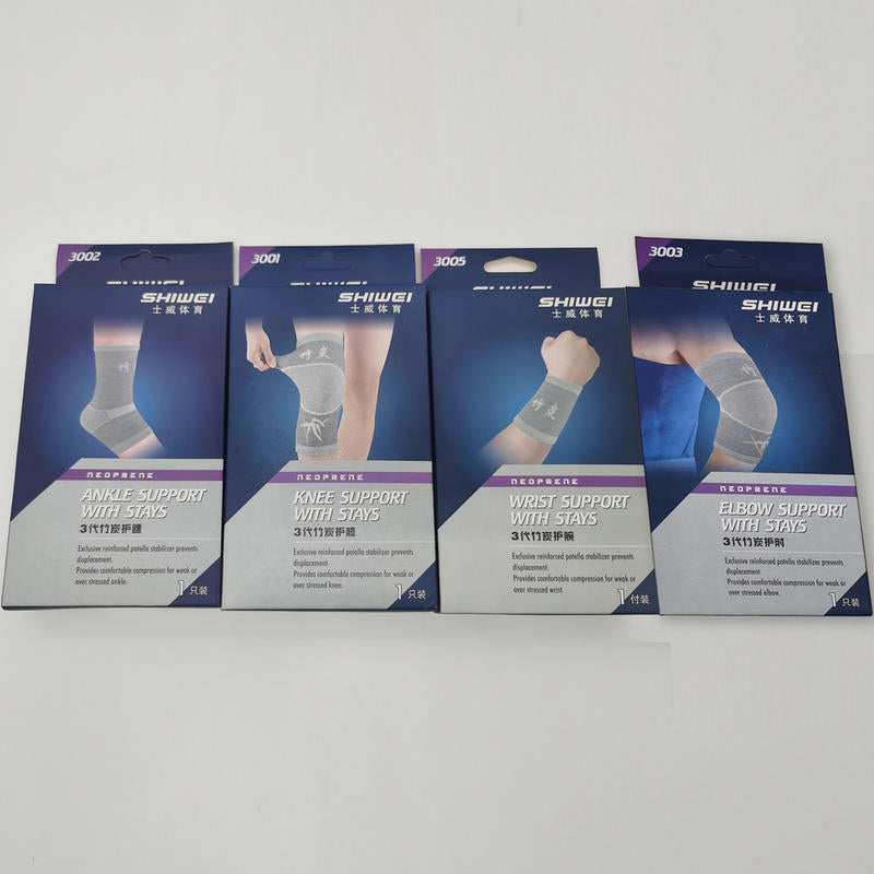 Sports protective gear custom men's and women's high elastic breathable wrist guards, elbow pads, ankle pads, non-slip protection, knee knitted knee pads