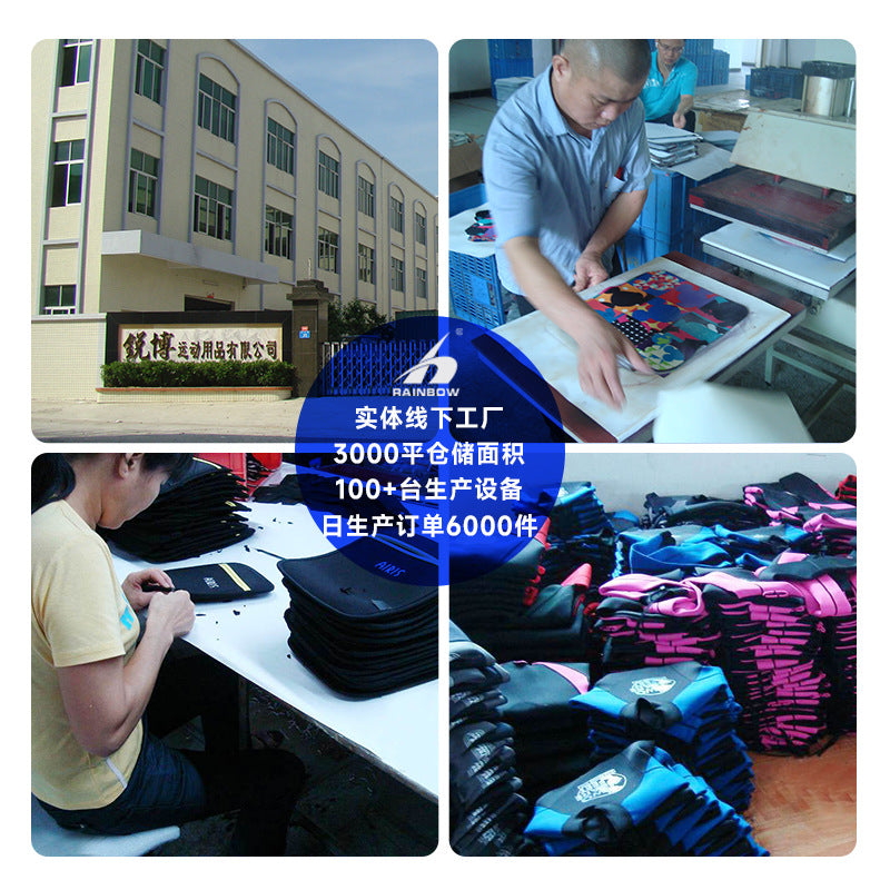 Dongguan Ruibo diving material with hole design sports knee pads outdoor running fitness mountaineering cycling knee protection