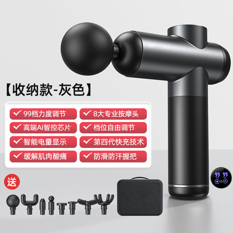 Cross-border fascia gun Amazon electric muscle relaxation massager household charging massage gun factory wholesale