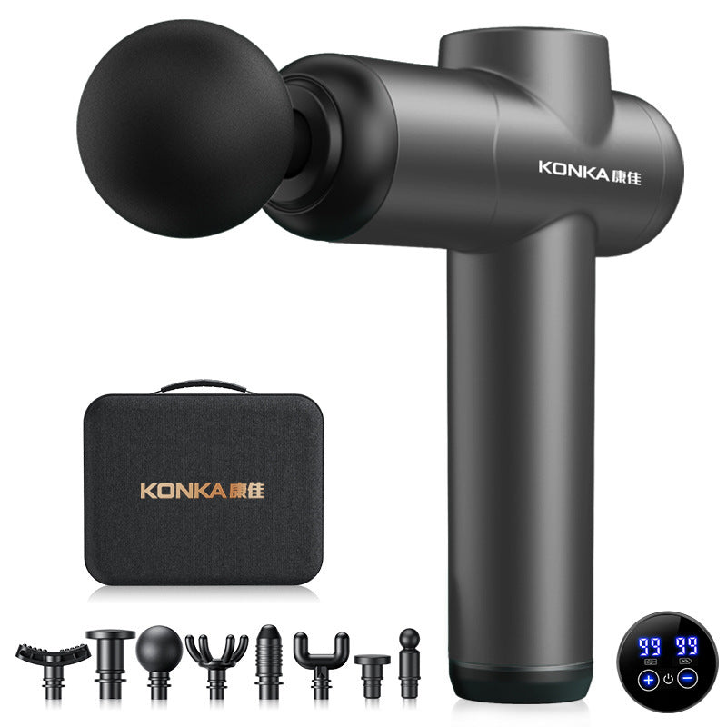 Konka fascia gun factory household small muscle relaxation massager intelligent electric massager cross-border charging model