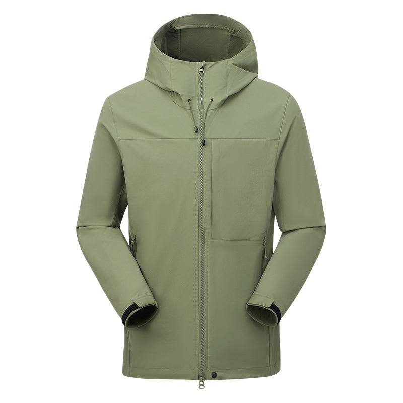 New Spring Outdoor Sports Jacket Anti-splashing Ultra Light Breathable Jacket Men's and Women's Group Hiking Suit Casual Camping