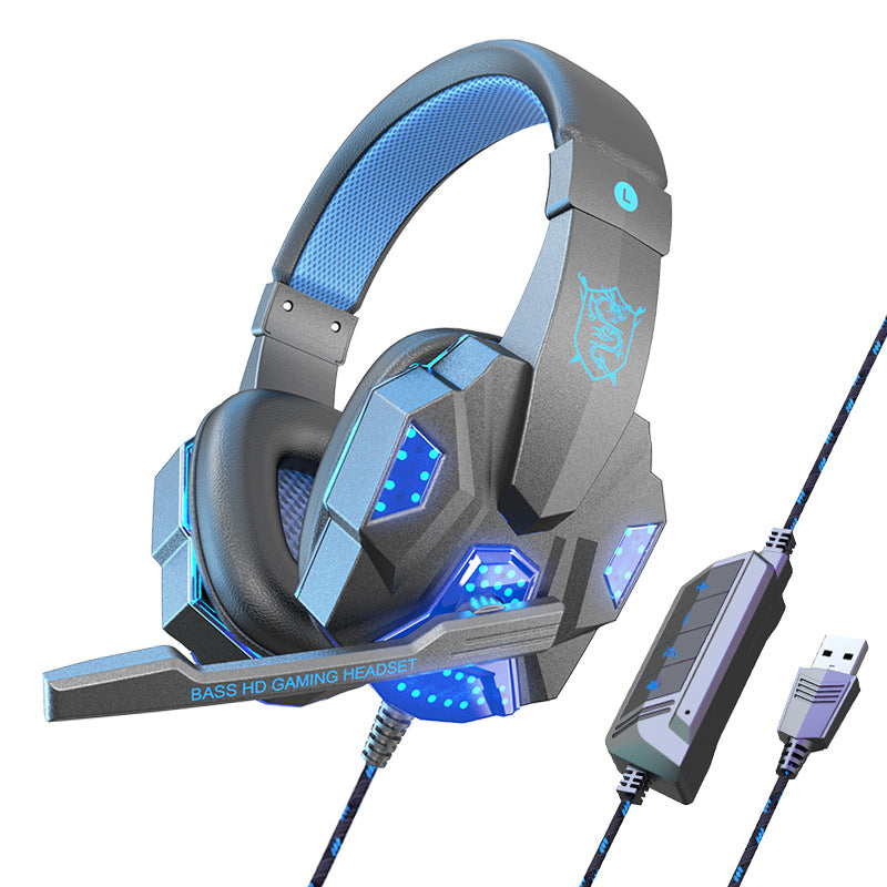 Cross-border dedicated ear + wired laptop special headset game e-sports headset factory wholesale