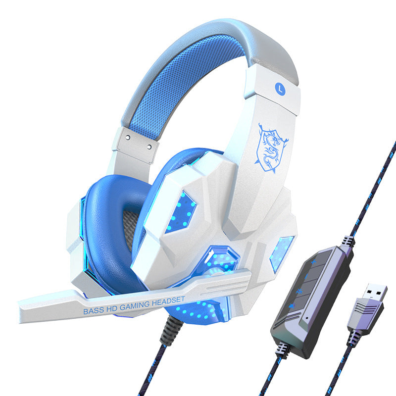 Cross-border dedicated ear + wired laptop special headset game e-sports headset factory wholesale