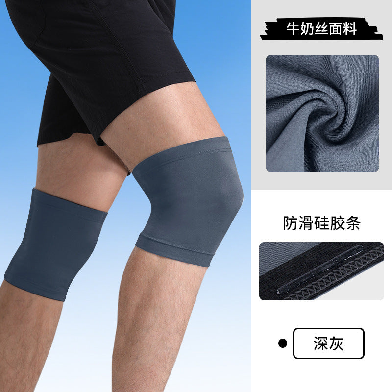 Basketball Knee Pads Large Size UV Protection Motorcycle Riding Leg Pads Equipment Non-slip Silicone Knee Joint Protectors