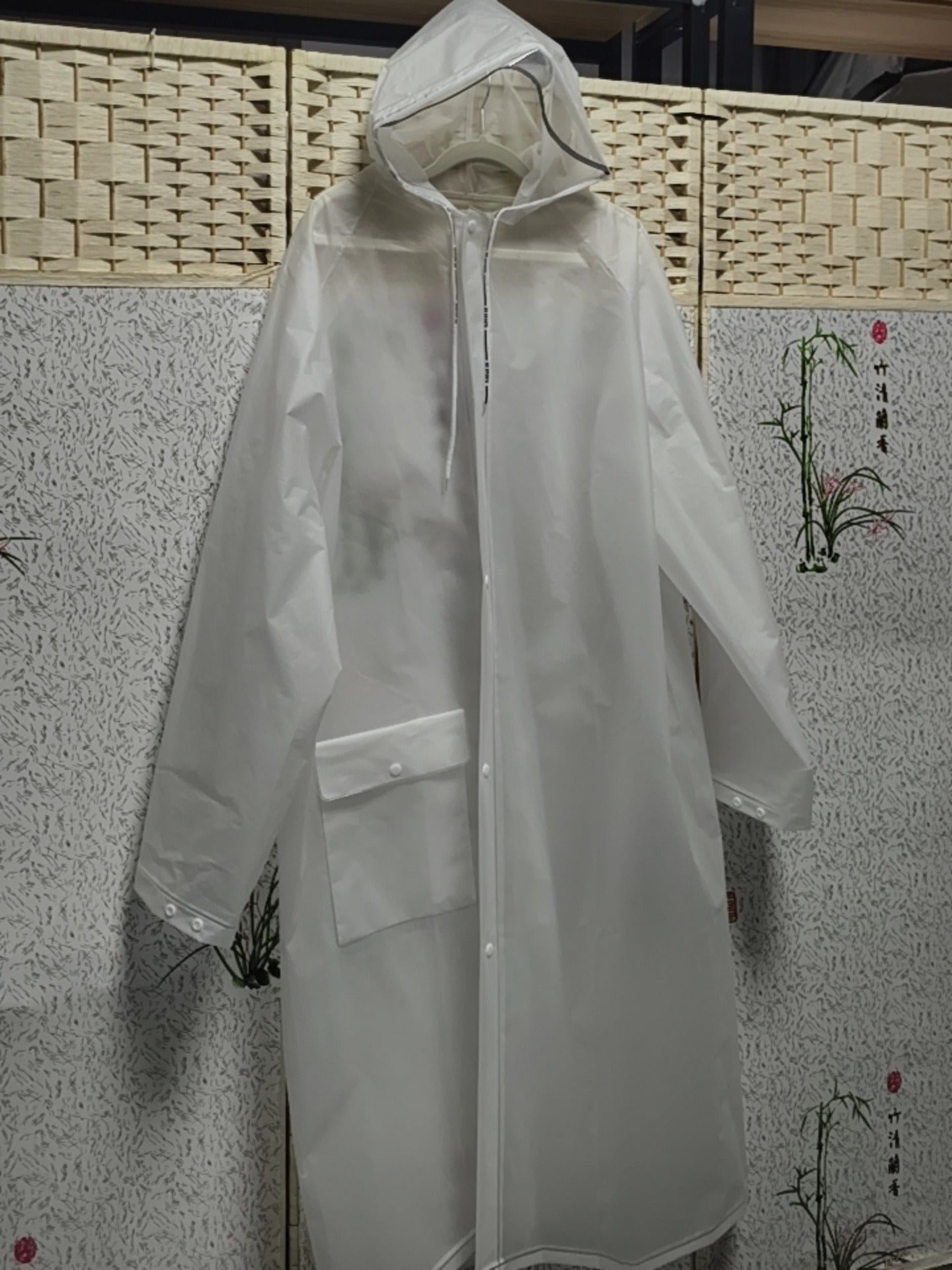 Spot travel mountaineering non-disposable raincoat full body thickened waterproof and rainstorm proof portable eva raincoat