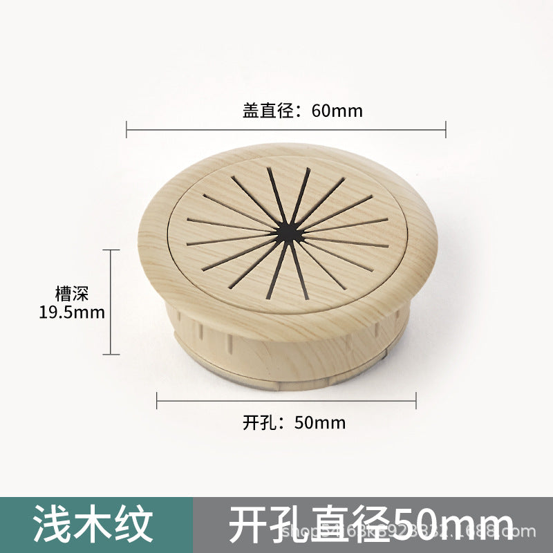 Computer desk book desktop decoration ring, wire hole cover, wire box, threading hole, threading box cover plate, sealing cover.