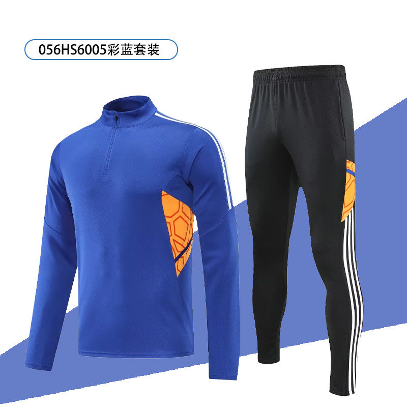 Autumn and winter training clothes jacket men's and women's long-sleeved football sports appearance clothes set custom LOGO quick-drying fitness clothes