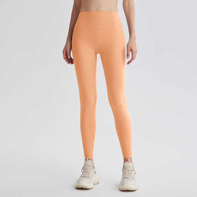Upgrade the sixth generation of double-sided abraded shark pants, high-waisted nude yoga clothes, running sports fitness pants, hip-lifting yoga pants.