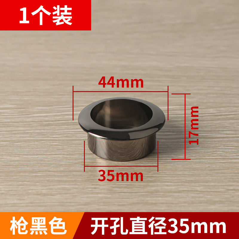 Nylon round wire box finishing hole cover computer desktop wire box desk threading hole furniture hardware accessories