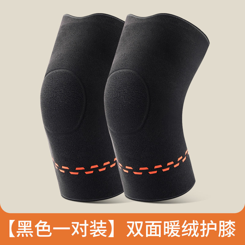 Double-sided velvet knee protection for men and women, warm joints, non-sliding, non-slip, four-season fever, cold legs, and cold protection for the elderly