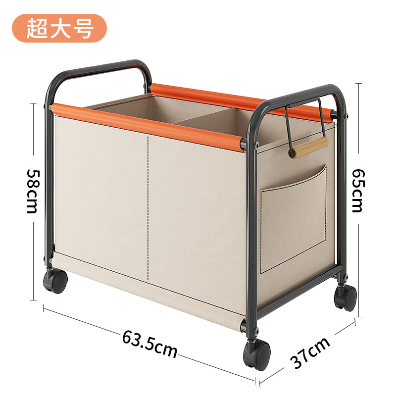 Children's toy storage rack trolley shelf mobile home bookshelf building block picture book doll snack storage basket
