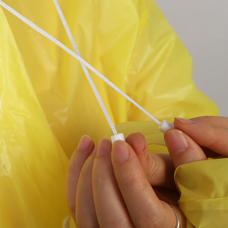 Disposable poncho for outdoor rafting in tourist attractions Adult thickened one-piece EVA raincoat design Hiking waterproof