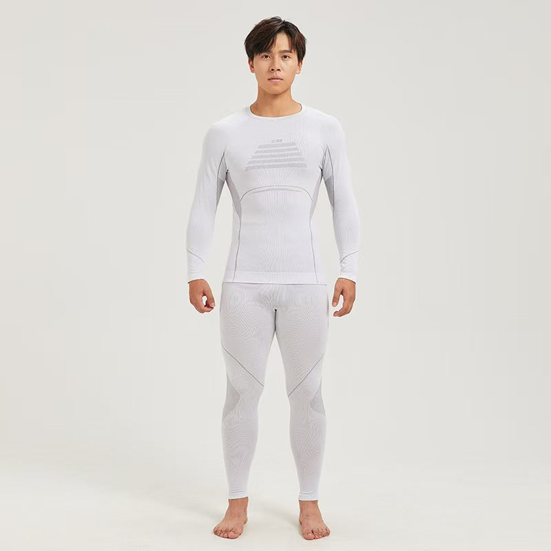 Outdoor skiing quick-drying clothes men's perspiration quick-drying clothes men's autumn and winter sports running cycling compression thermal underwear set