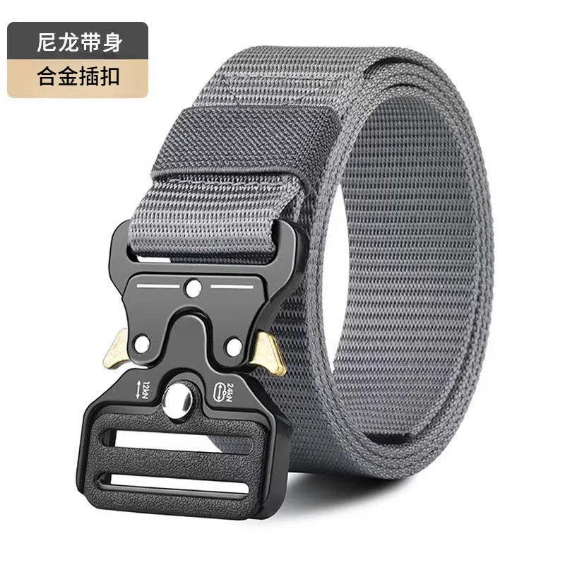 Cobra Tactical Plastic Buckle Belt Outdoor Casual Tooling Training Belt Imitation Nylon Braided Belt