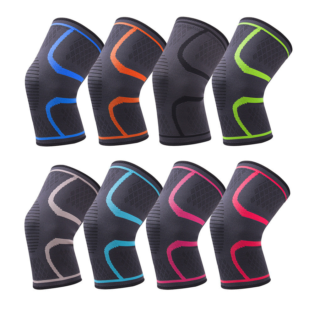 Knitted nylon sports knee pads men and women autumn and winter badminton running fitness knee pads outdoor mountaineering warm knee pads