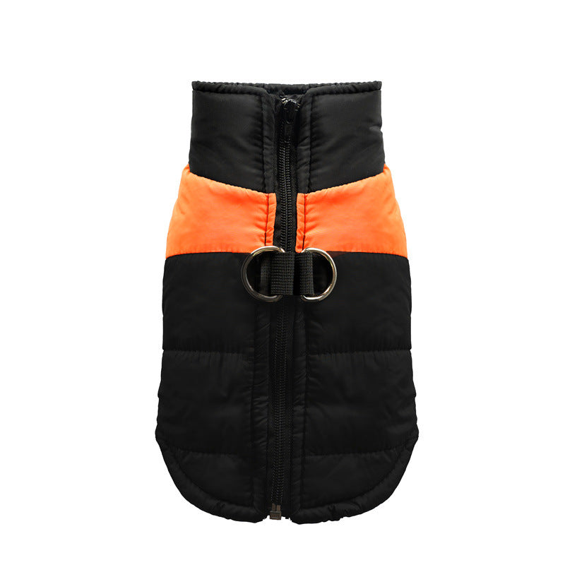 Autumn and winter thickened warm dog cotton vest pet cat dog medium and large dog clothes cat clothing wholesale