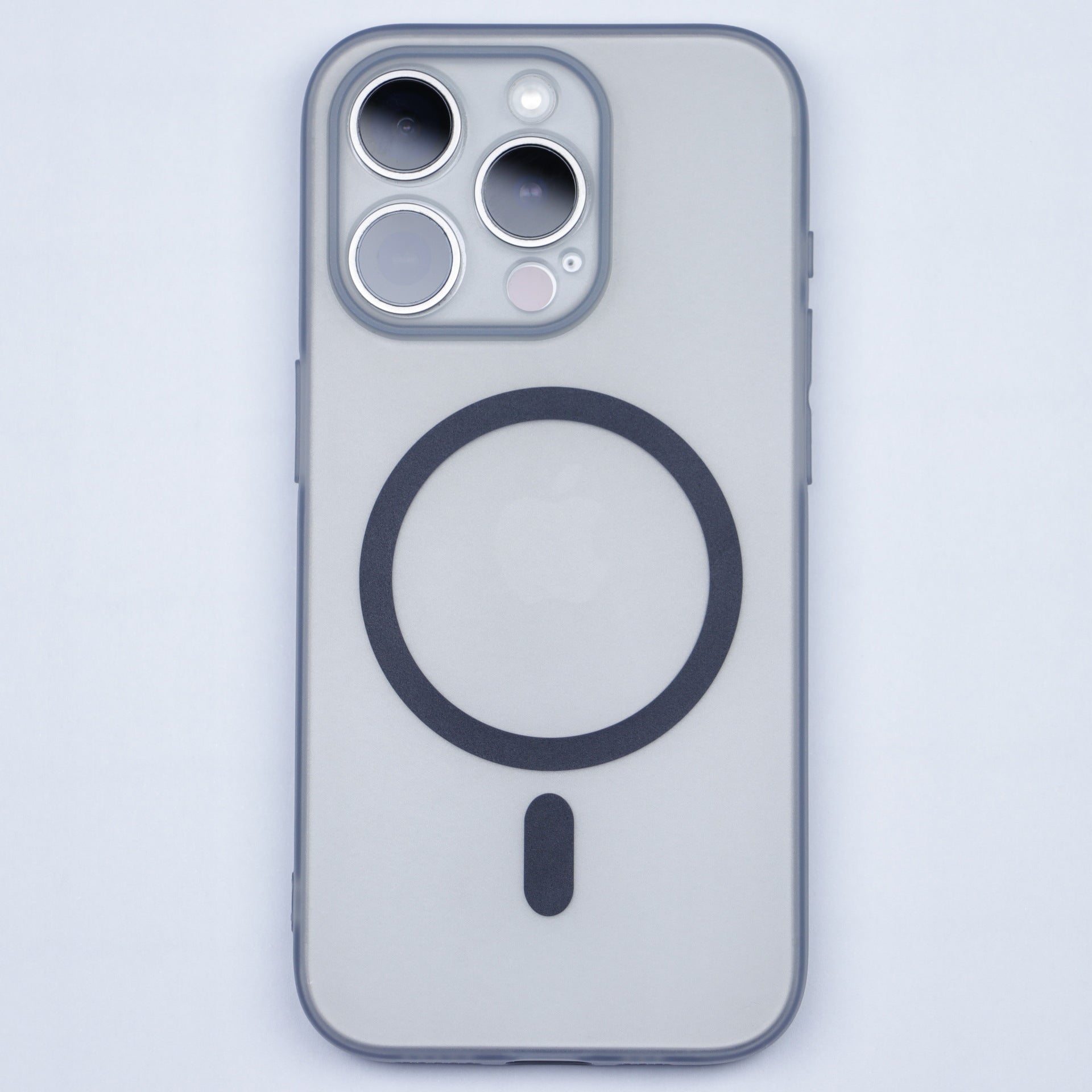 Applicable to Apple 16 series mobile phone case magnetic suction 15promax simple translucent black matte anti-drop protective cover